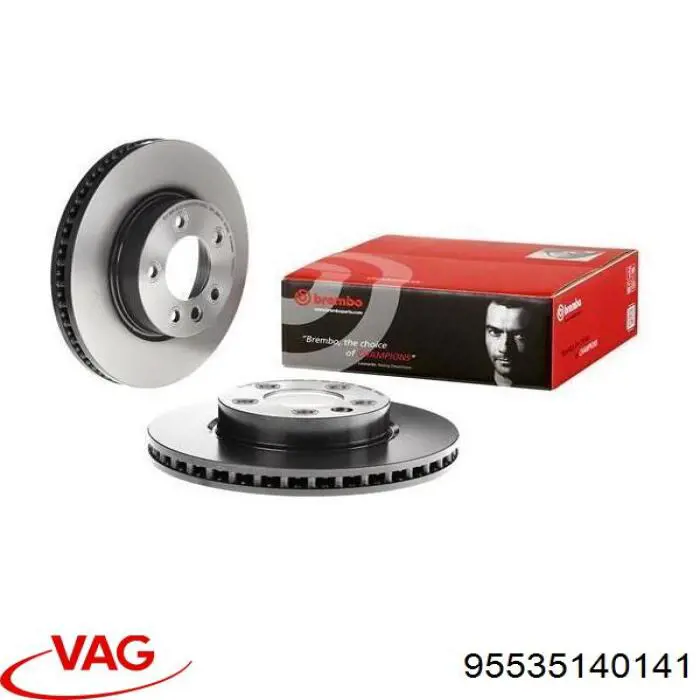 Comprar 95535140141 VAG Freno de disco delantero
