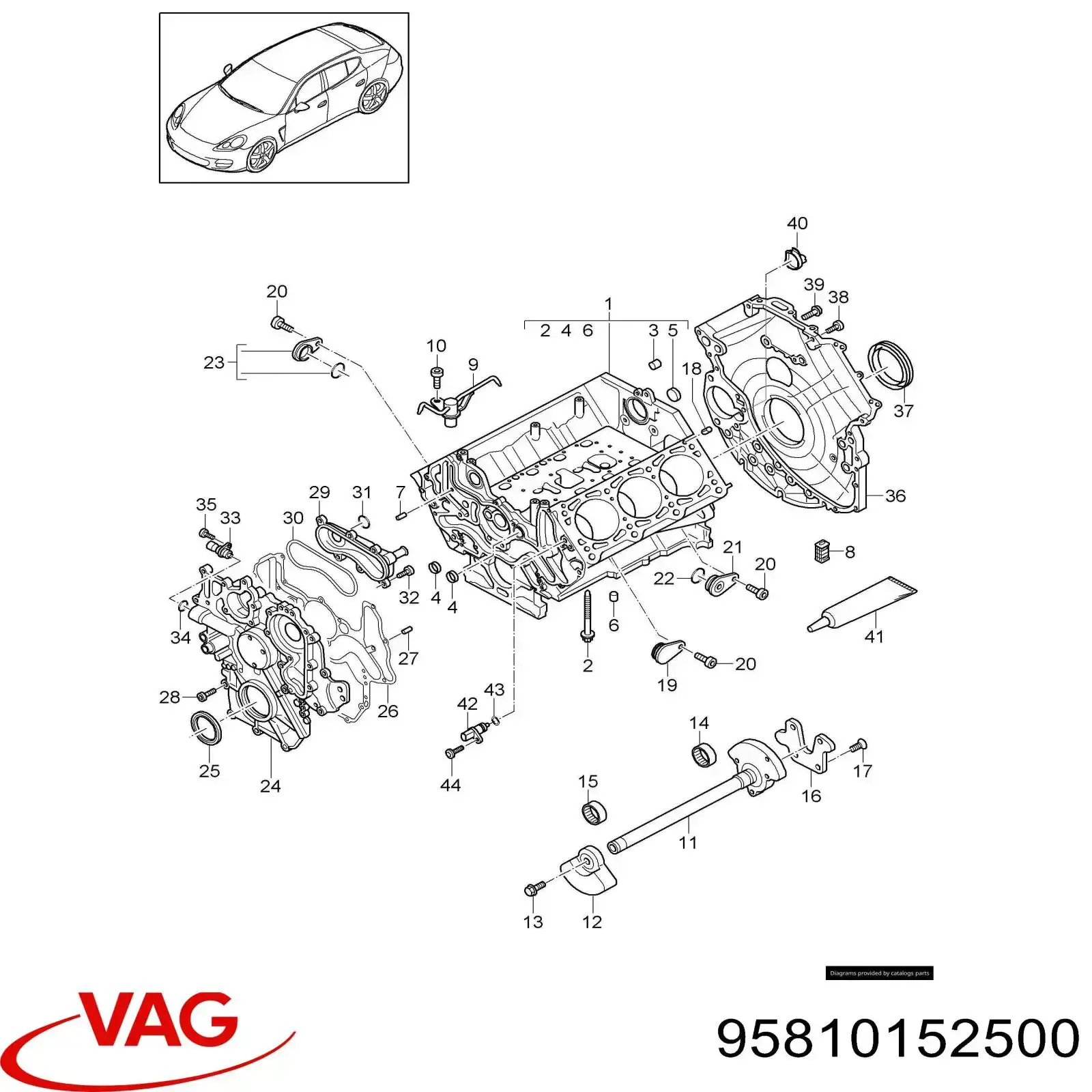 95810152500 Porsche