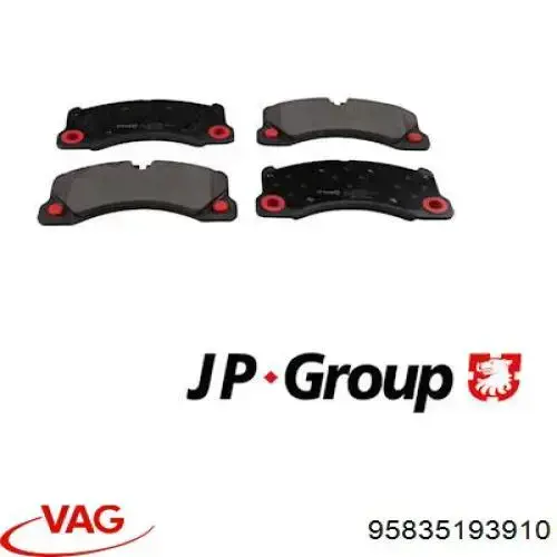 Comprar 95835193910 VAG Pastillas delanteras de freno