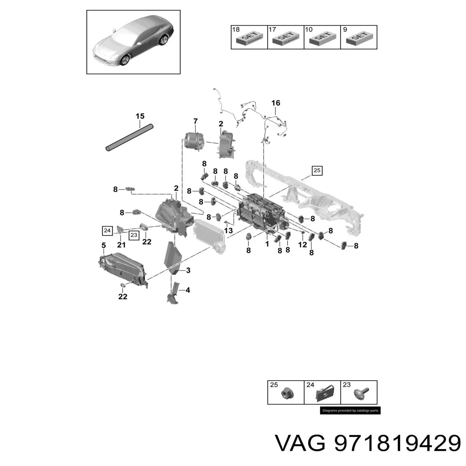 971819429 VAG filtro de habitáculo