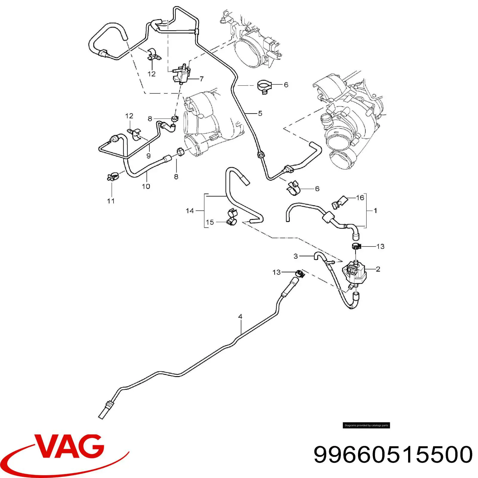 Válvula solenoide de control de presión de sobrealimentación VAG 99660515500 precio, desde 56,96 EUR