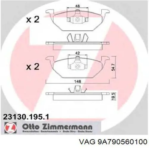 Bujía 9A790560100 VAG