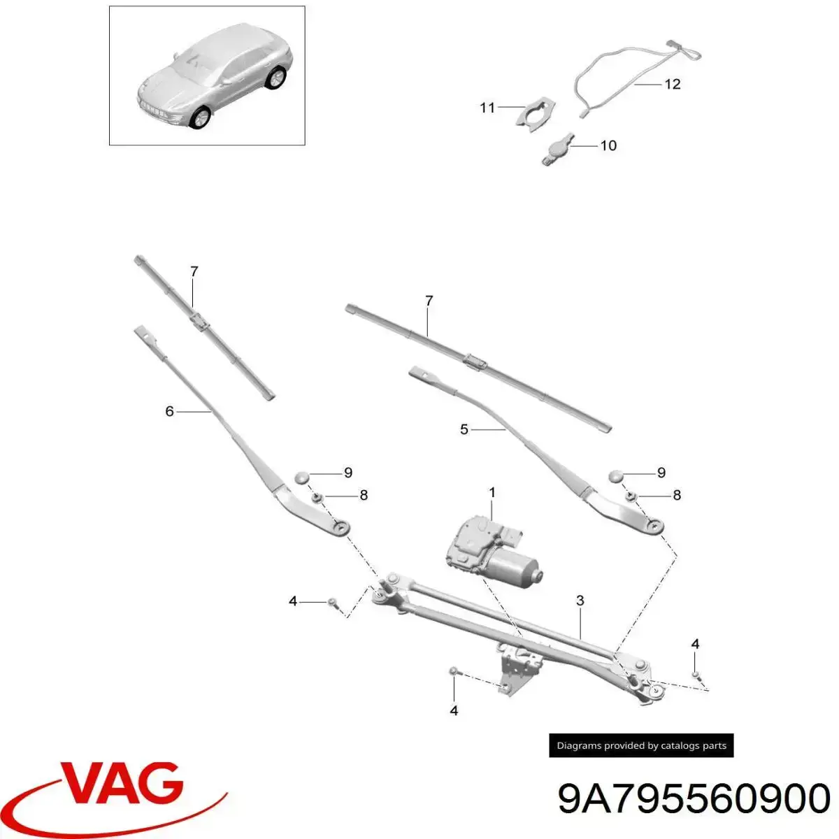 Comprar 9A795560900 VAG Placa del sensor de lluvia