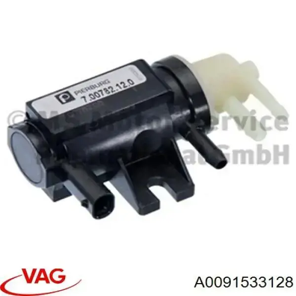 Válvula solenoide de control de presión de sobrealimentación A0091533128 VAG