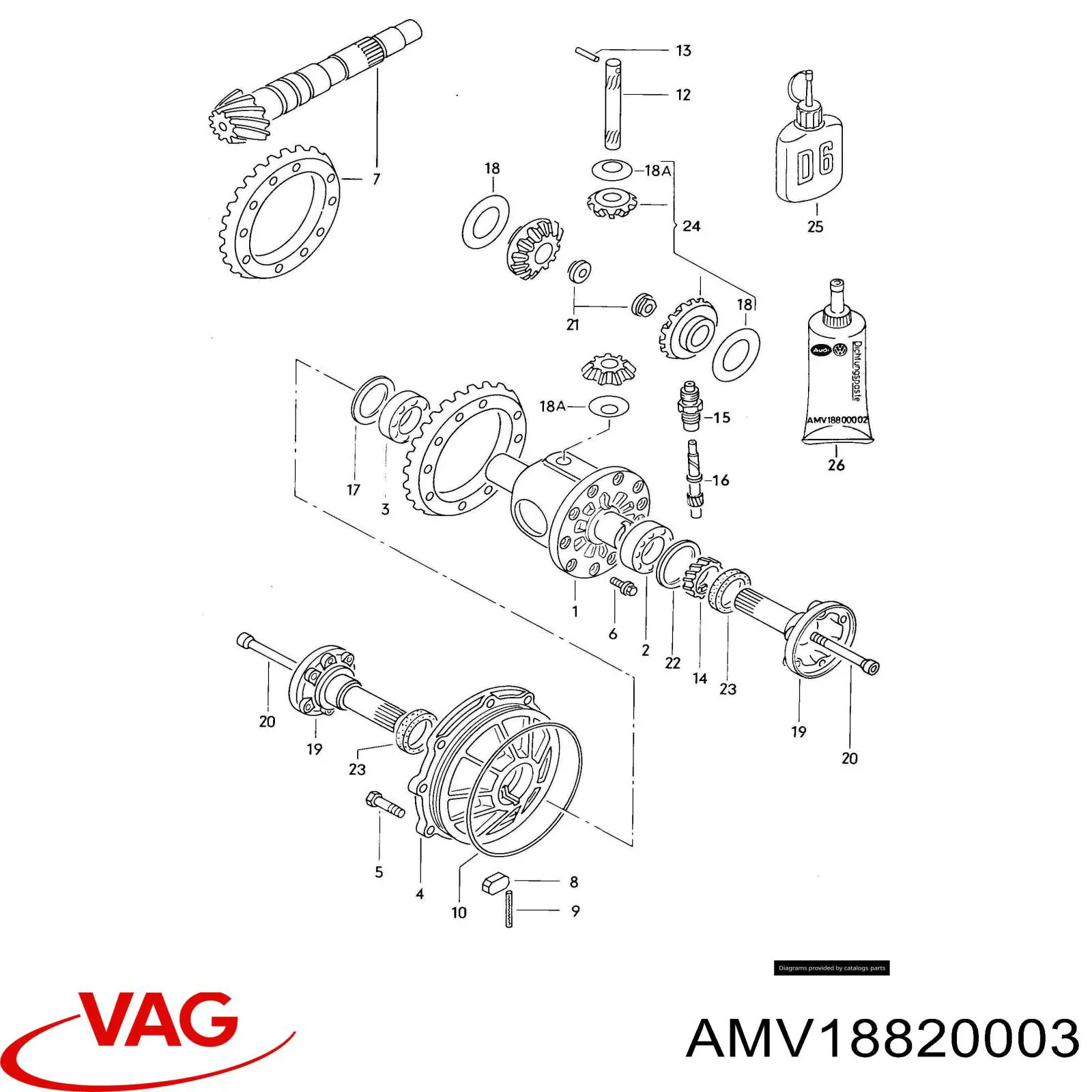 AMV18820003 VAG material de estanqueidad para juntas