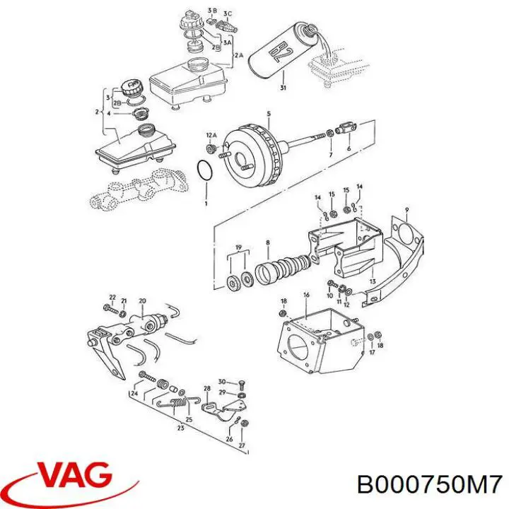 Líquido de frenos VAG B000750M7 precio, desde 200,11 EUR
