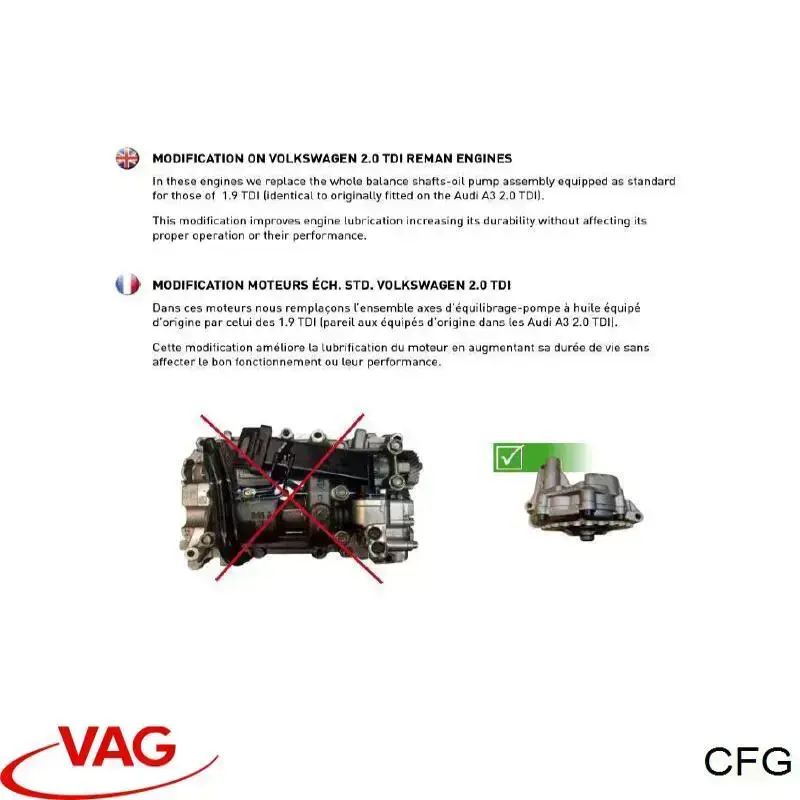 Motor completo CFG VAG