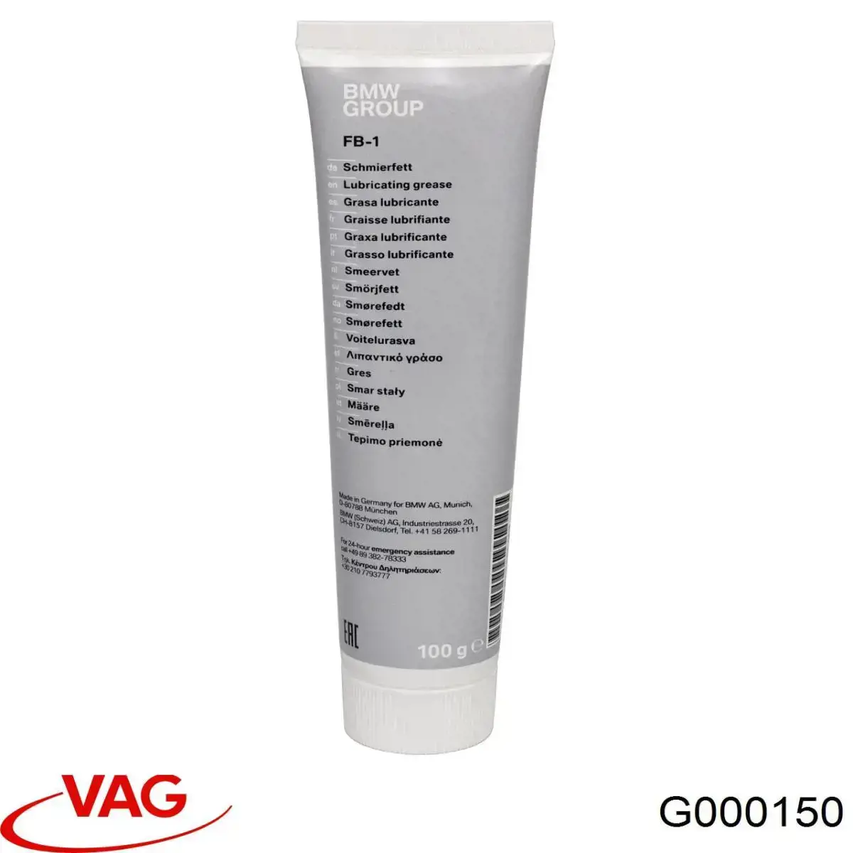 Grasa para rodamientos y juntas homocinéticas G000150 VAG