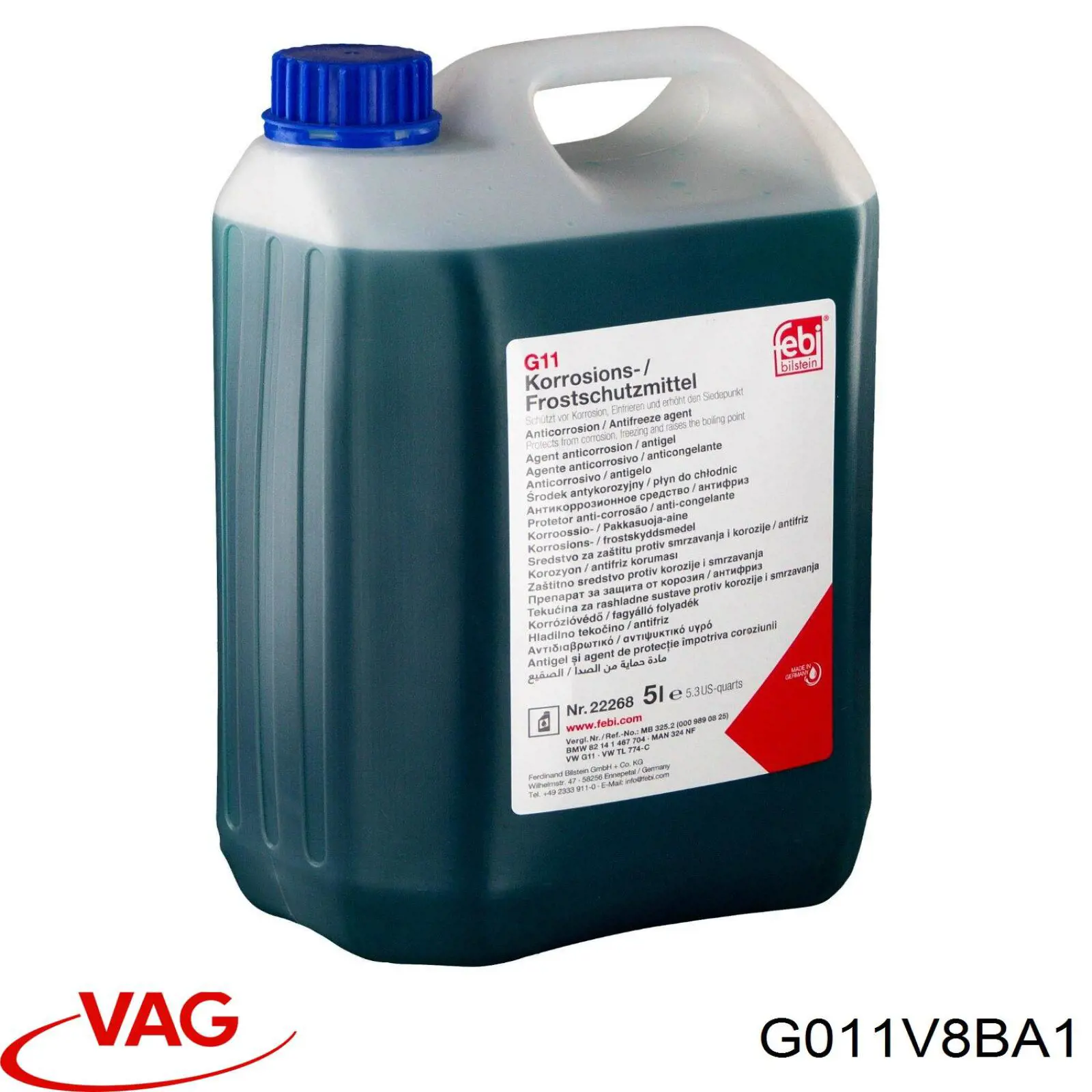 Comprar G011V8BA1 VAG Liquido anticongelante 