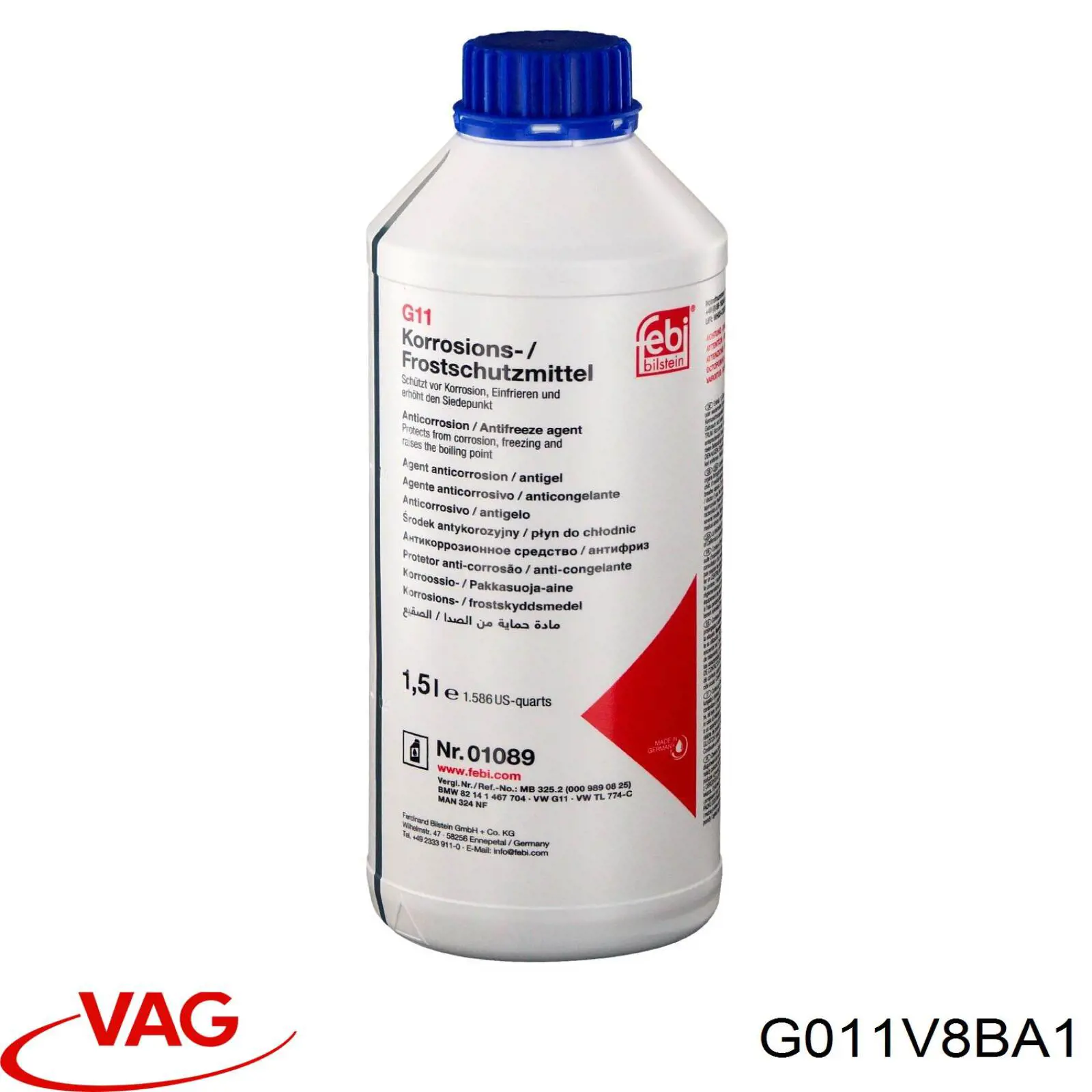 Líquido anticongelante VAG (G011V8BA1)