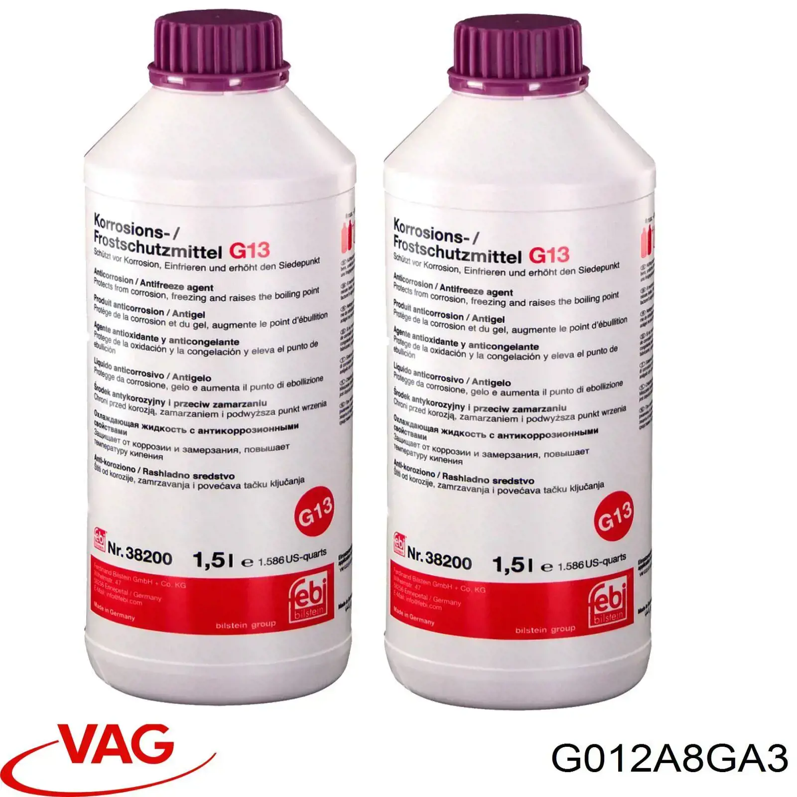 Comprar G012A8GA3 VAG Liquido anticongelante 