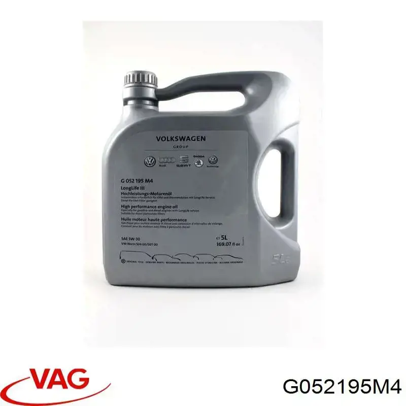 VAG Longlife III Sintético 5 L (G052195M4)