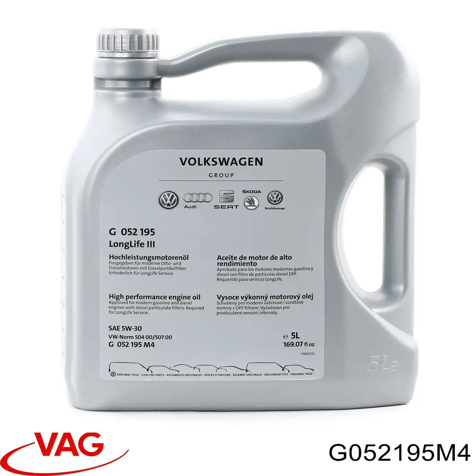 Aceite de motor G052195M4 VAG