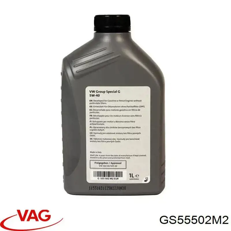 Aceite motor VAG GS55502M2 precio, desde 11,39 EUR