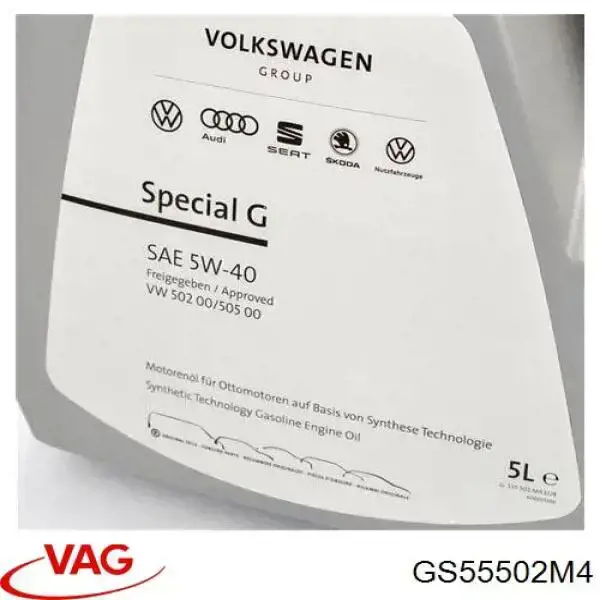 Aceite motor VAG GS55502M4 precio, desde 93,14 EUR
