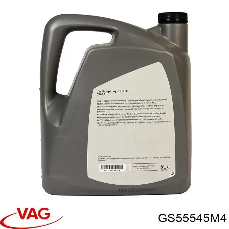 Aceite de motor GS55545M4 VAG