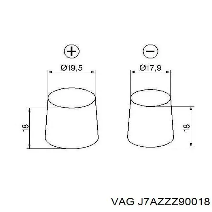 Batería de Arranque VAG (J7AZZZ90018)