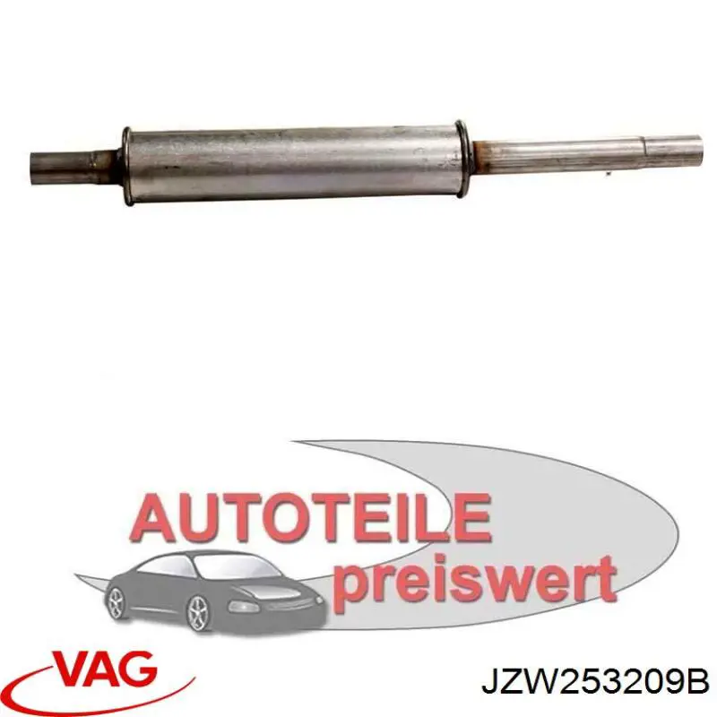 Silenciador central VAG JZW253209B precio, desde 44,75 EUR