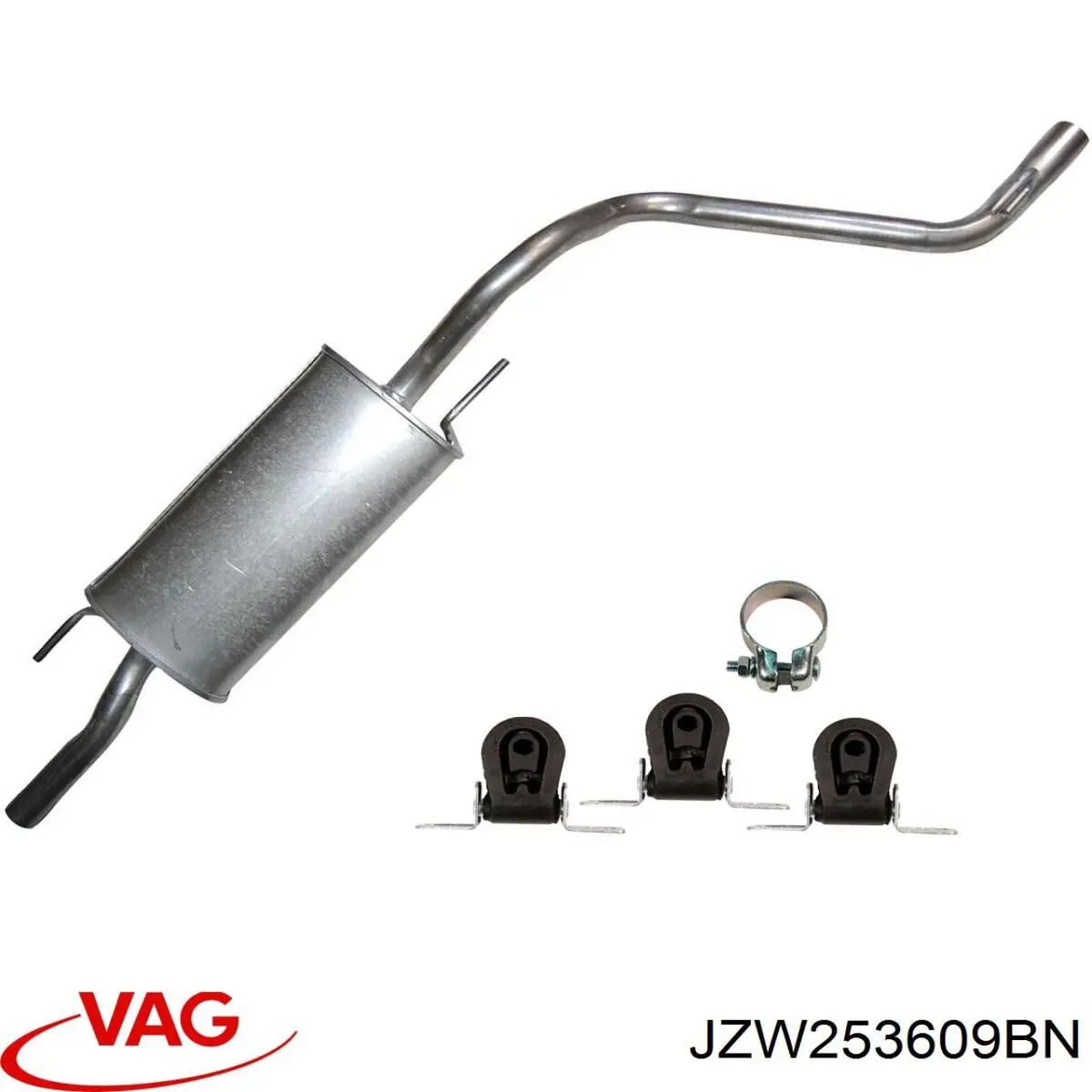 JZW253609BN VAG silenciador posterior