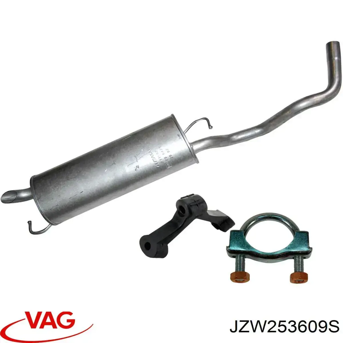 JZW253609S VAG silenciador posterior