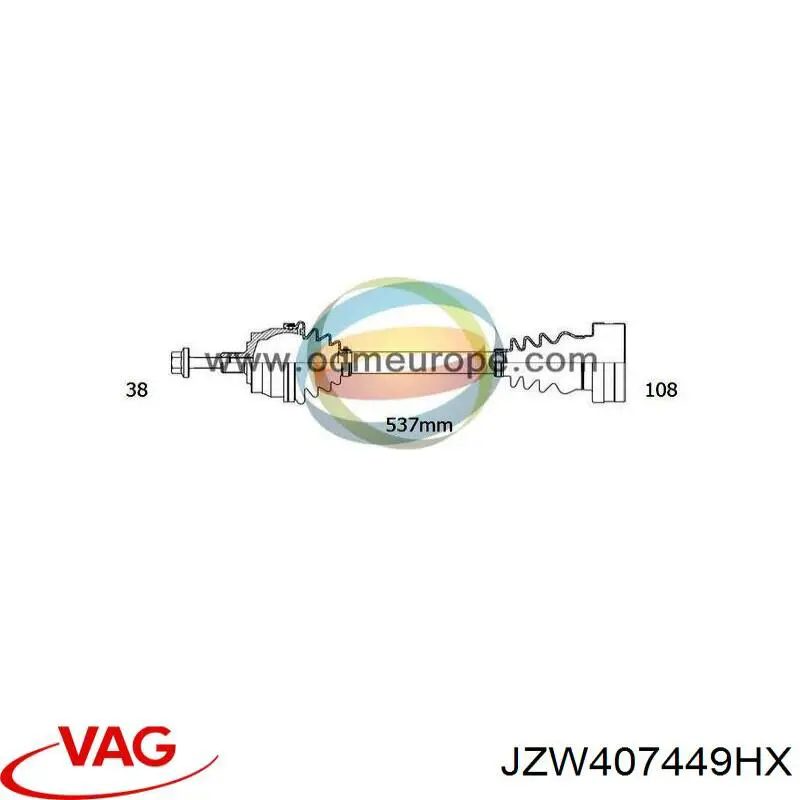 Comprar JZW407449HX VAG 