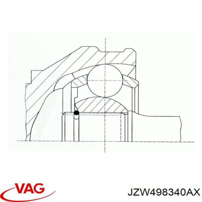 Junta homocinética exterior delantera VAG JZW498340AX precio, desde 31,02 EUR