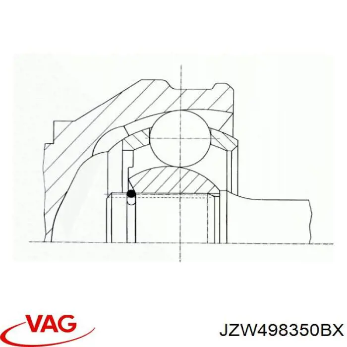 Junta homocinética interior trasera VAG JZW498350BX precio, desde 36,26 EUR