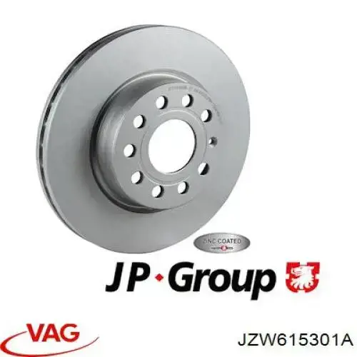 JZW615301A VAG disco de freno delantero