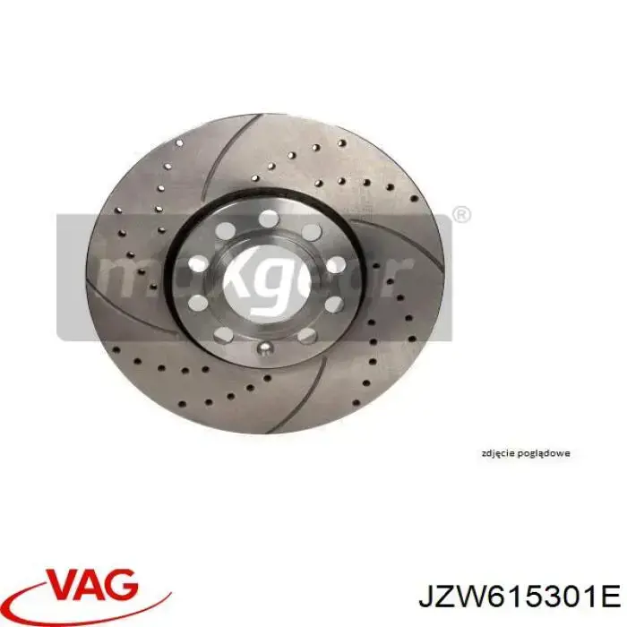 Disco de freno JZW615301E VAG
