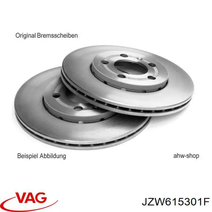 Comprar JZW615301F VAG Freno de disco delantero