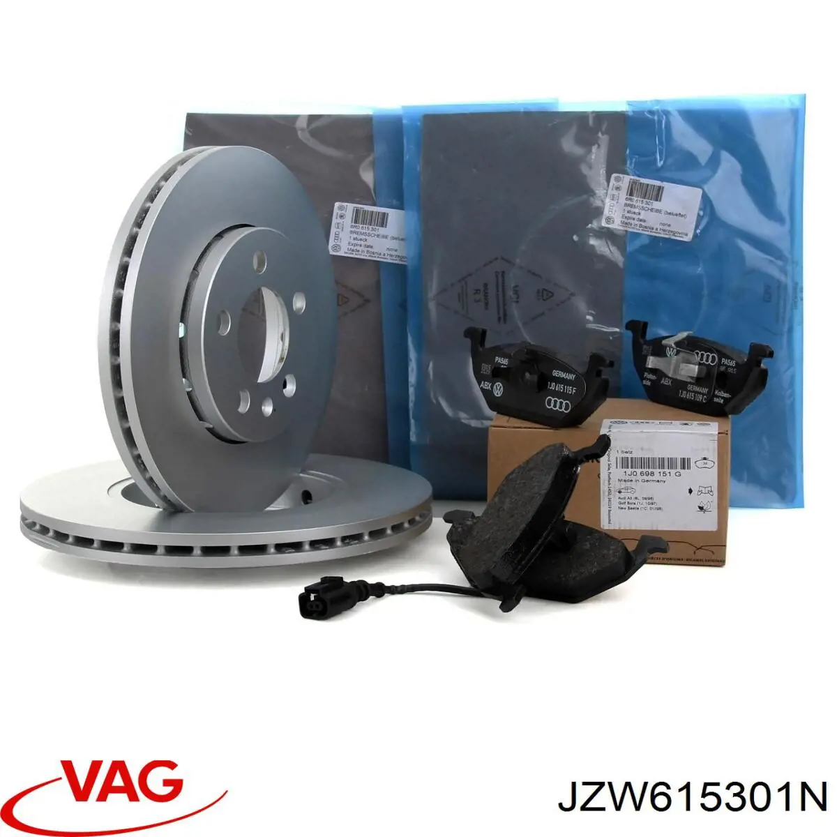 Disco de freno JZW615301N VAG