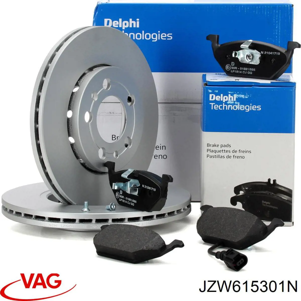 Frenos delanteros VAG JZW615301N precio, desde 36,13 EUR