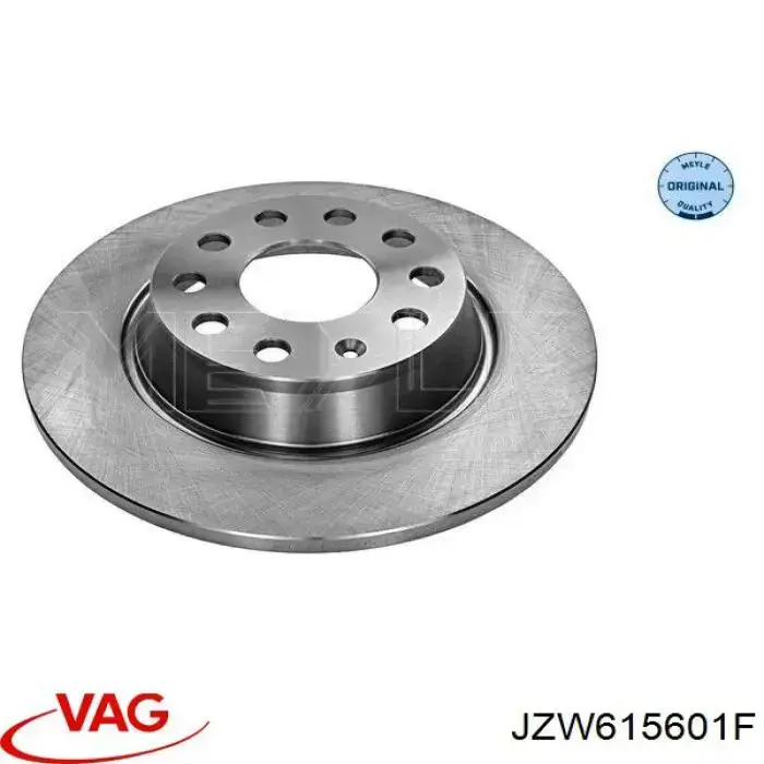 JZW615601F VAG disco de freno trasero