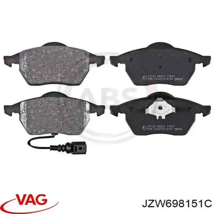 Pastillas de freno delanteras VAG JZW698151C