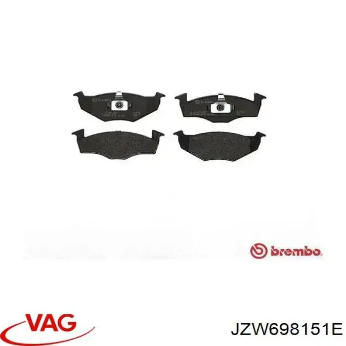 Pastillas de freno JZW698151E VAG