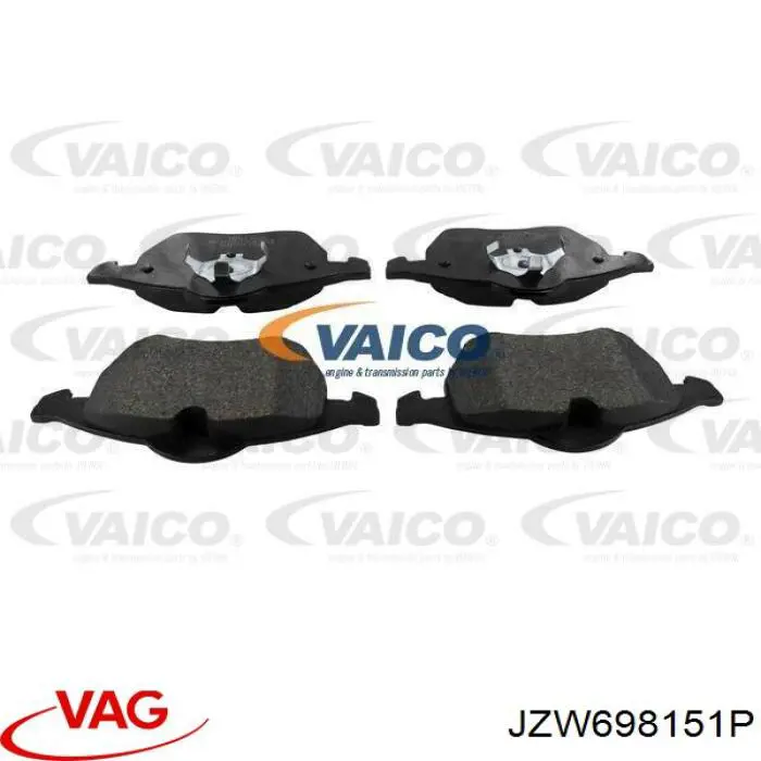 Pastillas freno delanteras VAG JZW698151P precio, desde 38,36 EUR