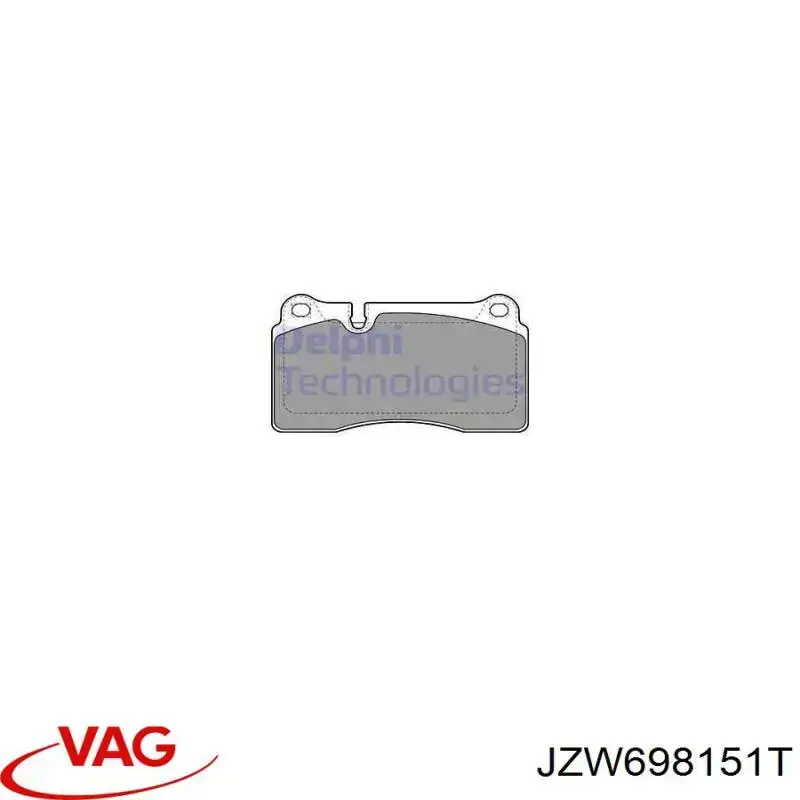 Pastillas freno delanteras VAG JZW698151T precio, desde 49,73 EUR