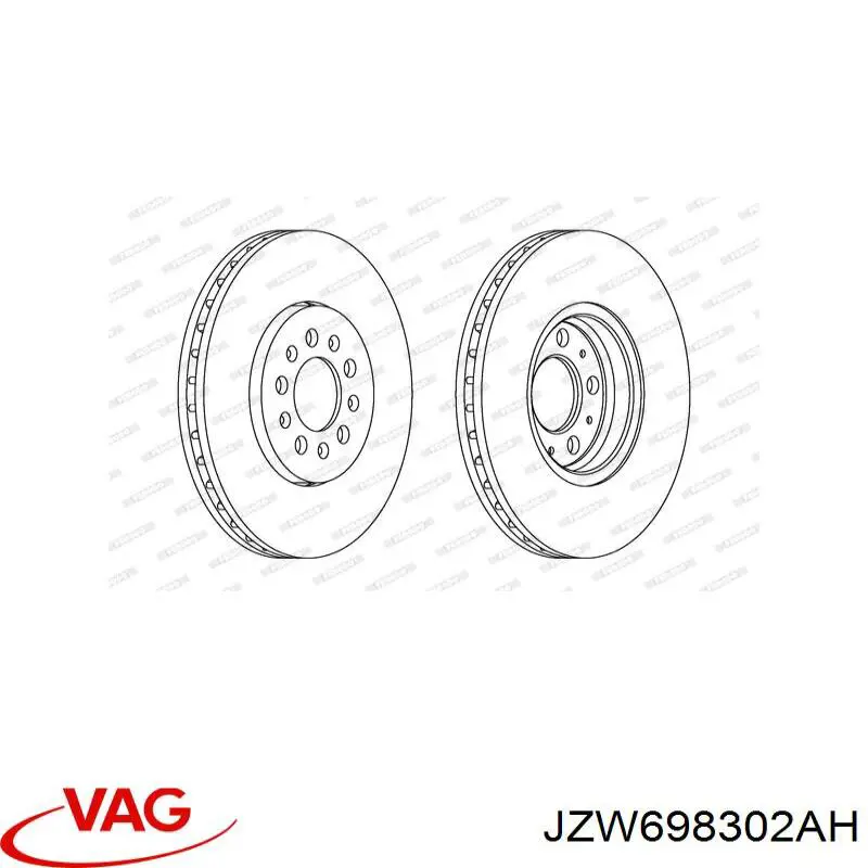 Frenos delanteros VAG JZW698302CF precio, desde 225,22 EUR