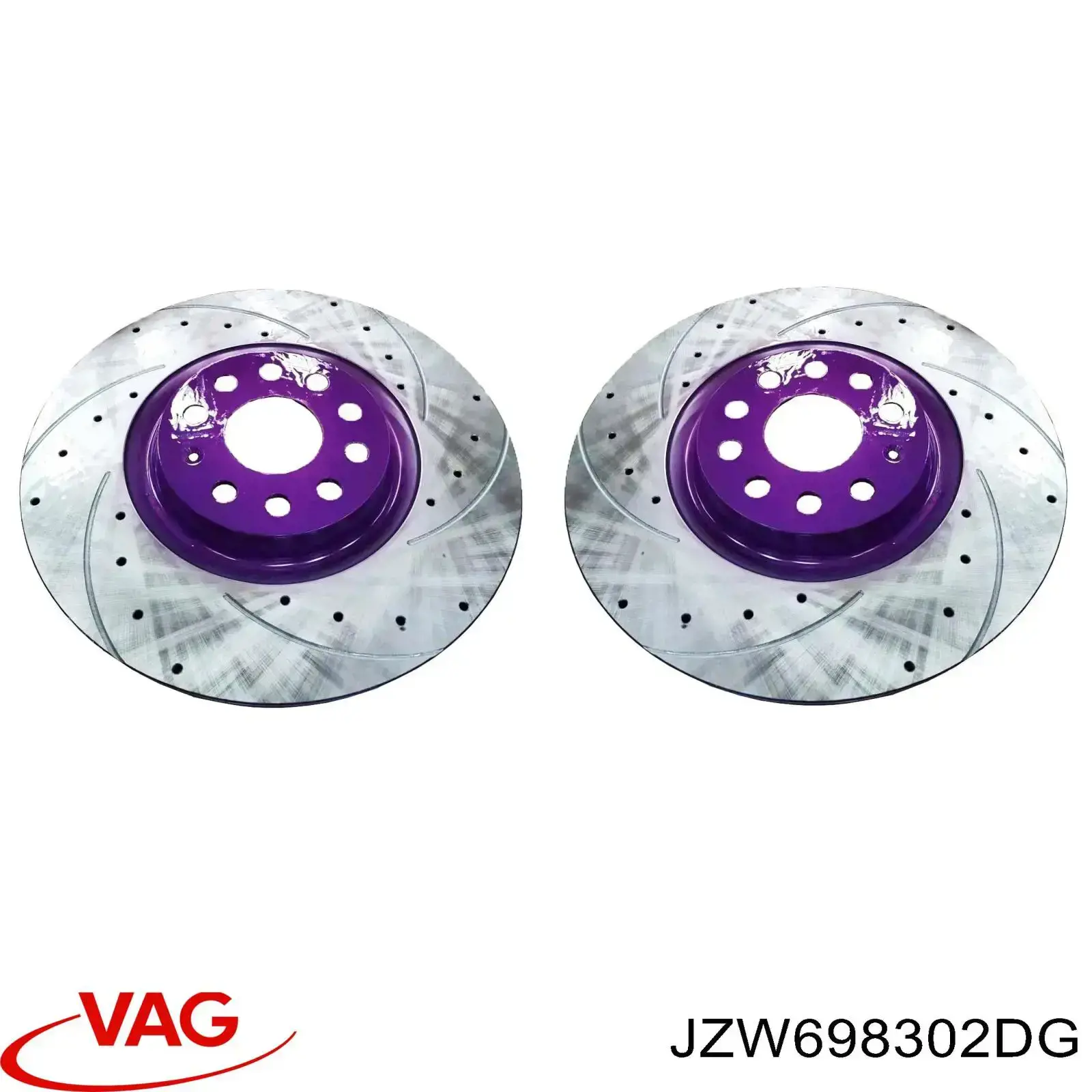 Comprar JZW698302DG VAG Freno de disco delantero