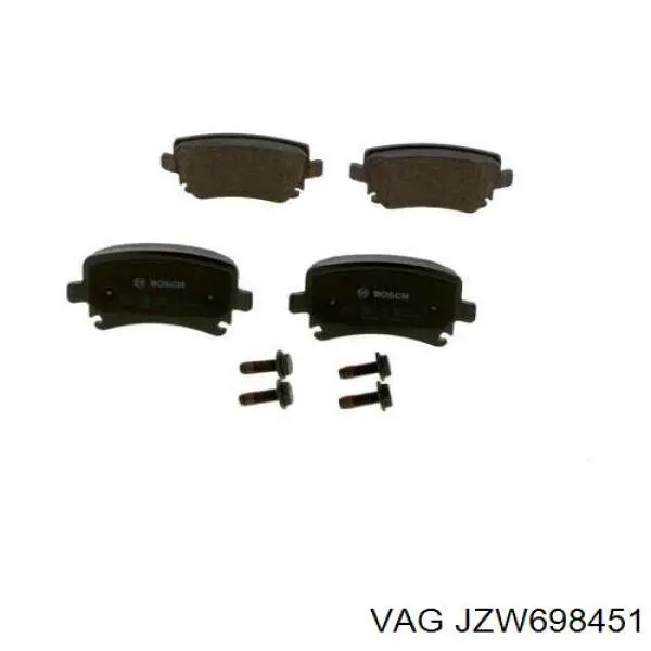 Pastillas traseras VAG JZW698451