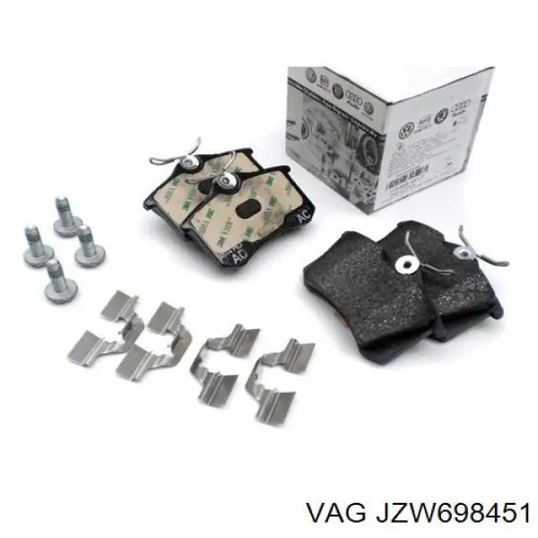 JZW698451 VAG Pastillas freno traseras