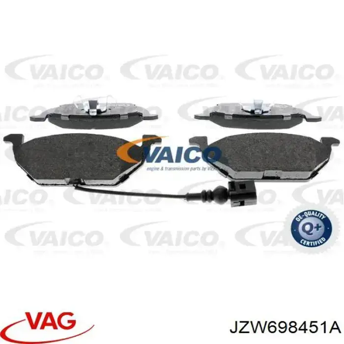 Comprar JZW698451A VAG Pastillas de freno traseras