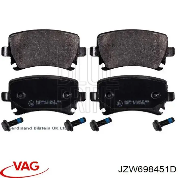 Pastillas traseras VAG JZW698451D