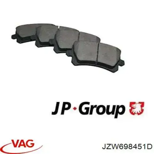 JZW698451D VAG Pastillas freno traseras