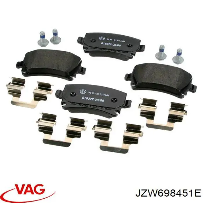 Comprar JZW698451E VAG Pastillas de freno traseras