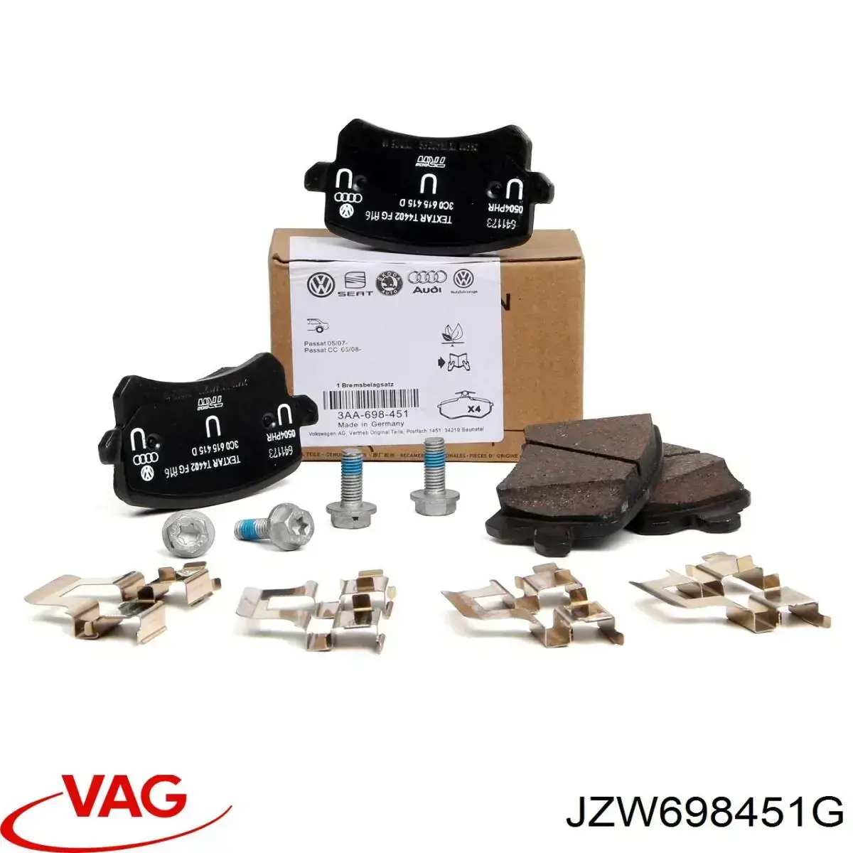 Pastillas de freno traseras Volkswagen Tiguan 1 5N1, 5N2