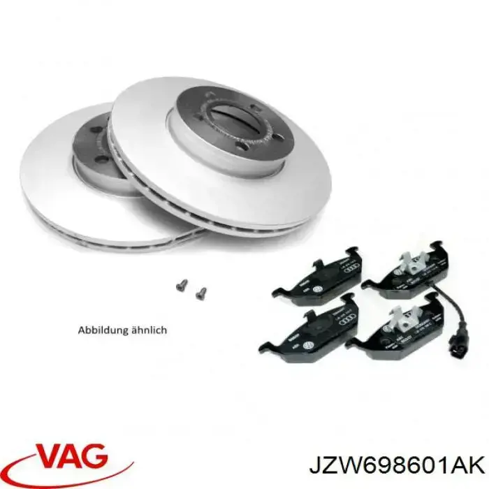 Comprar JZW698601AK VAG Juego de frenos