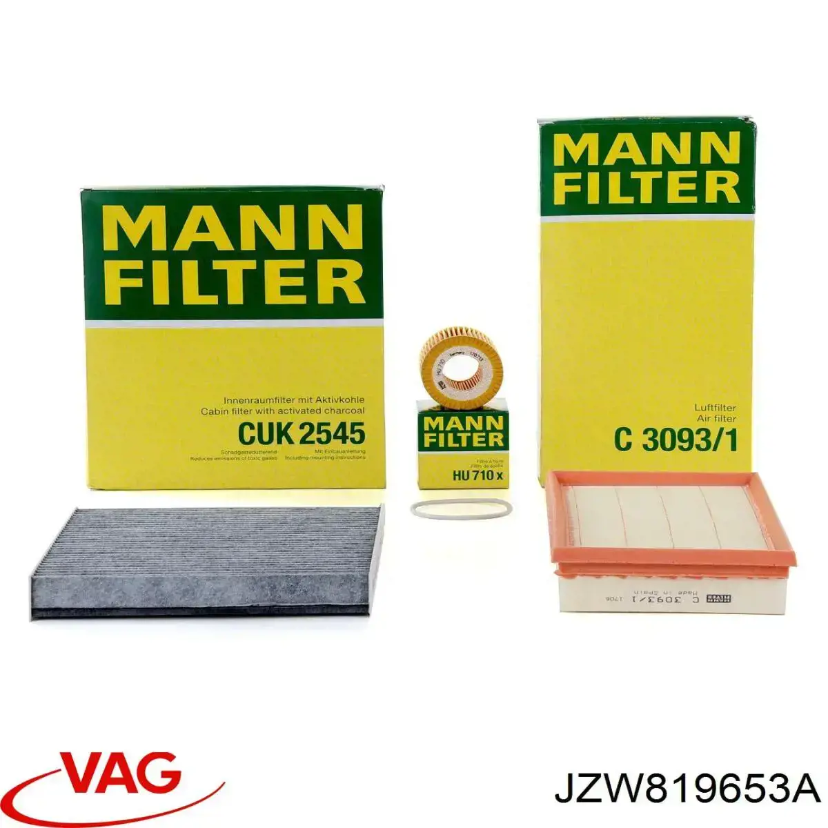 Filtro de habitáculo JZW819653A VAG
