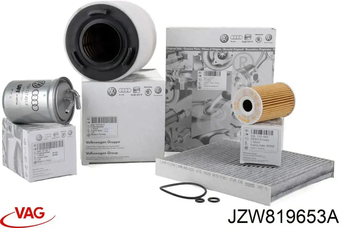 Filtro de cabina VAG JZW819653A precio, desde 7,58 EUR
