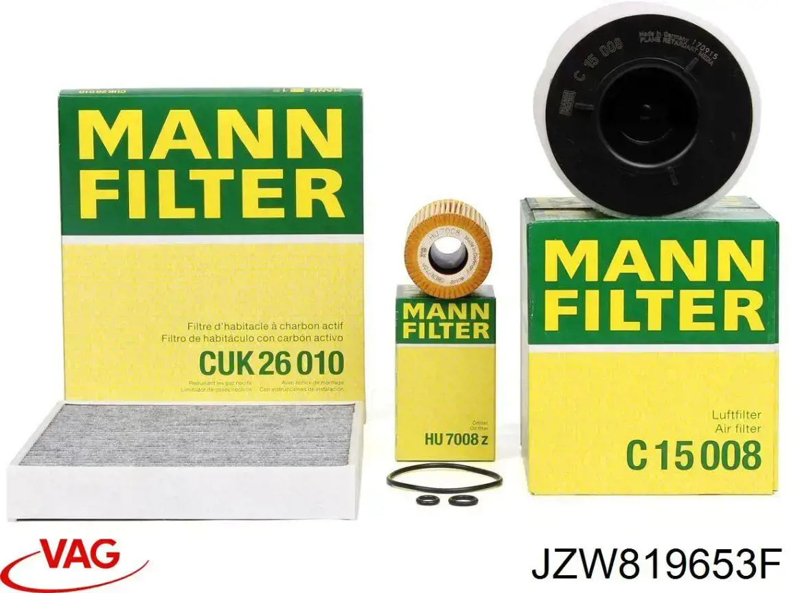 Filtro de cabina VAG JZW819653F precio, desde 12,19 EUR